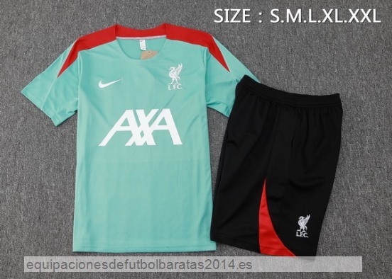 Nuevo Entrenamiento Conjunto Completo Liverpool 24/25 Verde Negro Baratas